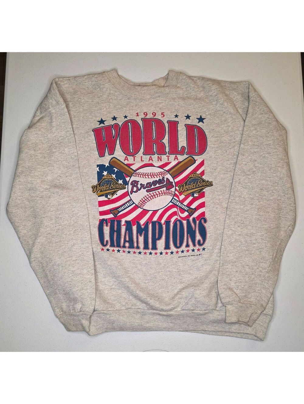 1995 MLB Atlanta Braves World Series Crewneck